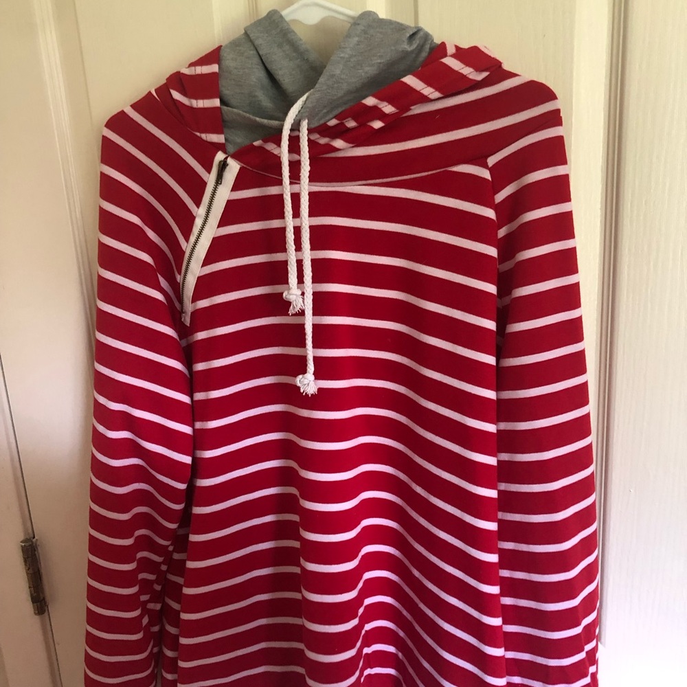 Double hooded sweatshirt